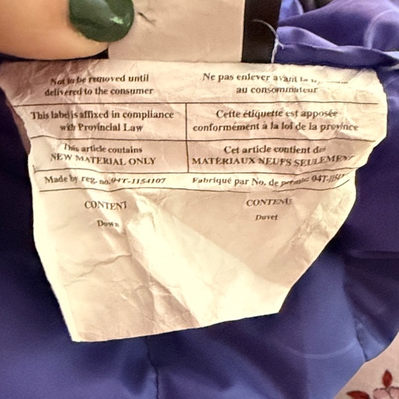 Women's Marmot Black and Purple Insulated Jacket - Picture 7 of 9